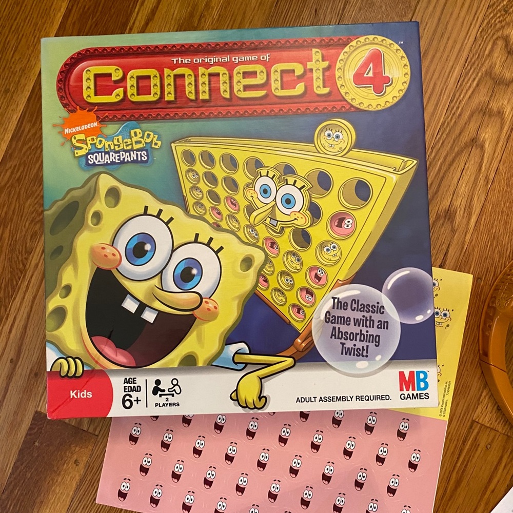 sponge bob game connect 4.  Preowned.  Lots of fun